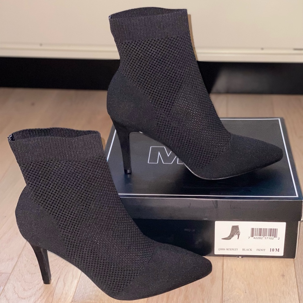 MIA McKINLEY Stiletto Bootie in Black (New without Tags) (Size 10M)